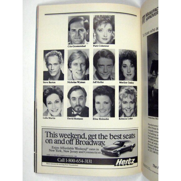 Phantom Playbill March 1989 Majestic Theatre Rebecca Luker Groenendaal Barton - Picture 5 of 10